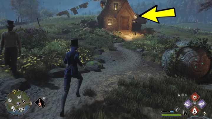 Posąg znajduje się w małym domu za sklepem w wiosce Keenbridge - Hogwarts Legacy: Posążki demimoza (Demiguise Statues) - Highlandy - Hogwarts Legacy - poradnik do gry