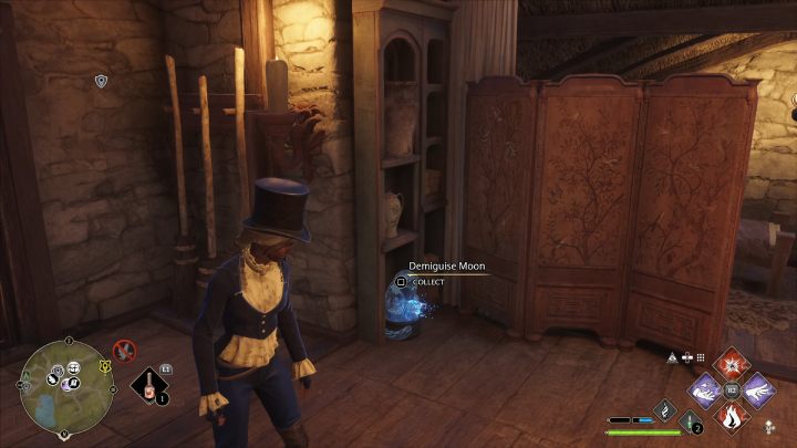 Znajdźka będzie na podłodze niedaleko drzwi wejściowych - Hogwarts Legacy: Posążki demimoza (Demiguise Statues) - Highlandy - Hogwarts Legacy - poradnik do gry