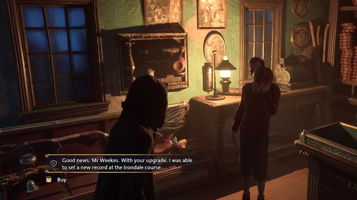 Powróćcie do sklepu z miotłami w Hogsmeade żeby podzielić się wrażeniami z lotu z Weekesem - Hogwarts Legacy: Zamiatanie konkurencji (Sweeping the Competition) - Hogwarts Legacy - poradnik do gry