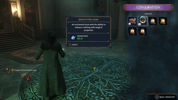 Musicie użyć zaklęcia wyczarowującego (Conjuring Spell) - Hogwarts Legacy: Skrzat, cap-sakwa i krosno (The Elf, The Nab-Sack, and the Loom) - Hogwarts Legacy - poradnik do gry