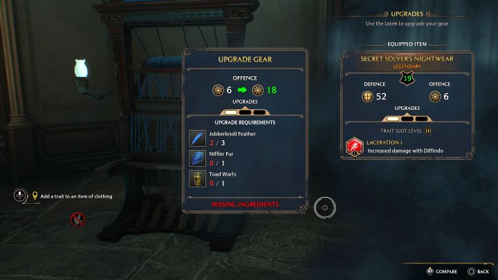 1 - Hogwarts Legacy: Skrzat, cap-sakwa i krosno (The Elf, The Nab-Sack, and the Loom) - Hogwarts Legacy - poradnik do gry