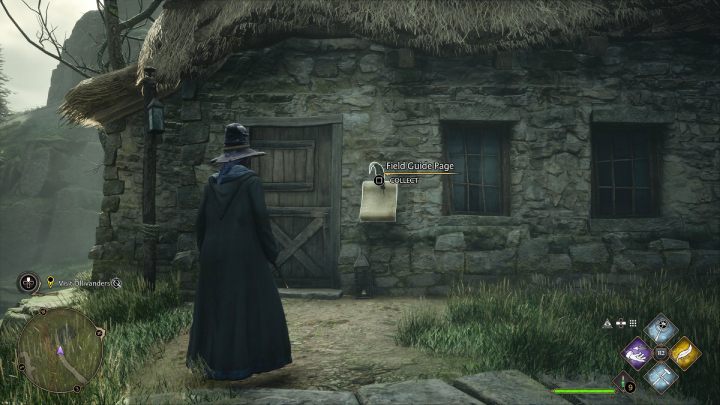 Ta znajdźka jest przed opuszczonym budynkiem na północnych obrzeżach wioski - Hogwarts Legacy: Strony przewodnika (Field Guide Pages) część 2 - Hogsmeade - Hogwarts Legacy - poradnik do gry