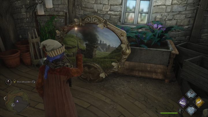 Niech was nie zmyli ikona na mapie, znajdźka ta znajduje się w budynku sklepu Muchomory i Astry (Dogweed and Deathcap) - Hogwarts Legacy: Strony przewodnika (Field Guide Pages) część 2 - Hogsmeade - Hogwarts Legacy - poradnik do gry