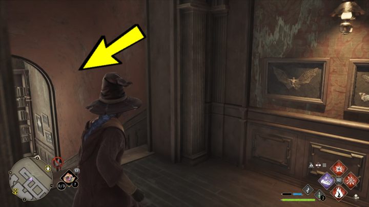 Zejdźcie po schodach i skręćcie w lewo - Hogwarts Legacy: Posążki demimoza (Demiguise Statues) - Hogwart - Hogwarts Legacy - poradnik do gry