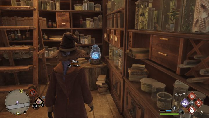 Po lewej stronie znajdziecie kolejne drzwi z zamkiem na poziomie 2 - Hogwarts Legacy: Posążki demimoza (Demiguise Statues) - Hogwart - Hogwarts Legacy - poradnik do gry