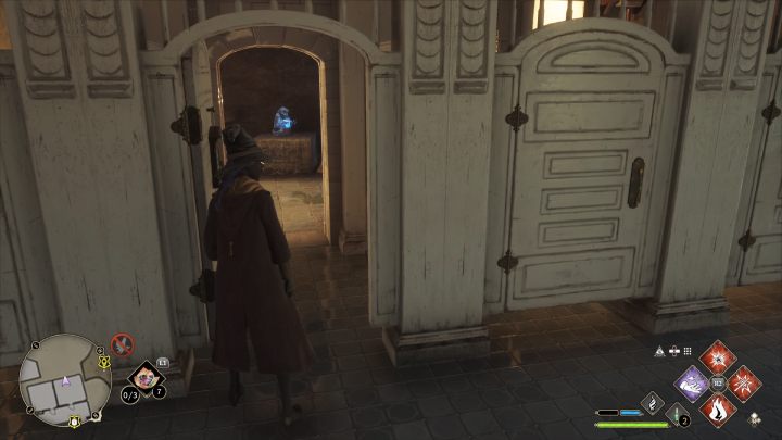 Otwórzcie zamek w kłódce na poziomie 1 i wejdźcie do środka - Hogwarts Legacy: Posążki demimoza (Demiguise Statues) - Hogwart - Hogwarts Legacy - poradnik do gry