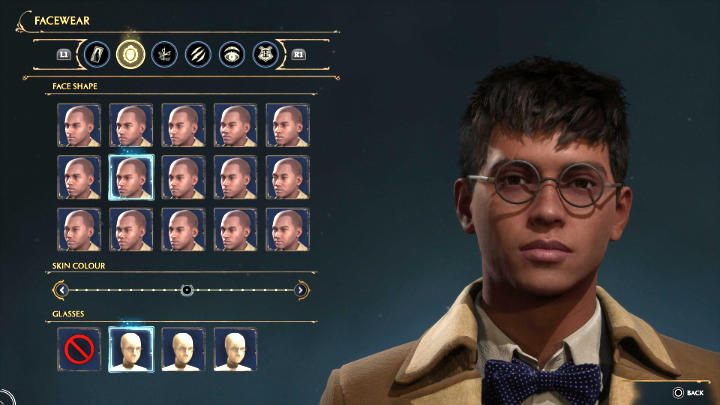W następnej zakładce kreatora postaci w grze Hogwarts Legacy możecie zmienić twarz Waszego bohatera lub bohaterki - nie jest to jednak bardzo rozbudowana opcja - Hogwarts Legacy: Kreator postaci - Hogwarts Legacy - poradnik do gry