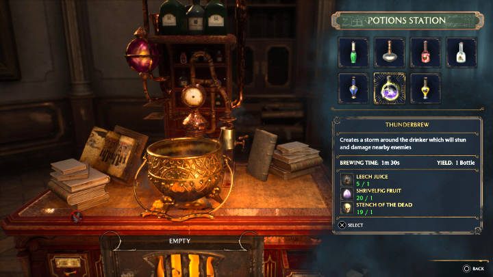 W grze Hogwarts Legacy możecie samodzielnie wytworzyć wszystkie eliksiry przy stanowisku do eliksirów, jednak będziecie do tego potrzebować odpowiednich składników - te możecie znaleźć w trakcie rozgrywki, kupić w odpowiednim sklepie lub wyhodować - Hogwarts Legacy: Lista wszystkich eliksirów - Hogwarts Legacy - poradnik do gry