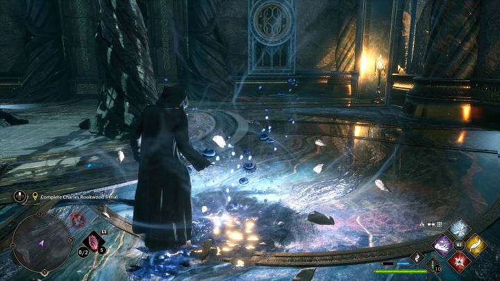 Przebiegnijcie po ruchomych schodach i ruchomym moście - Hogwarts Legacy: Próba Charlesa Rookwooda (Charles Rookwoods Trial) - Hogwarts Legacy - poradnik do gry