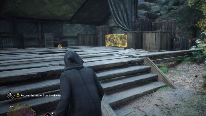 Przeszukajcie fioletowy obszar z mini-mapy - Hogwarts Legacy: Hełm Urtkota (The Helm of Urtkot) - Hogwarts Legacy - poradnik do gry