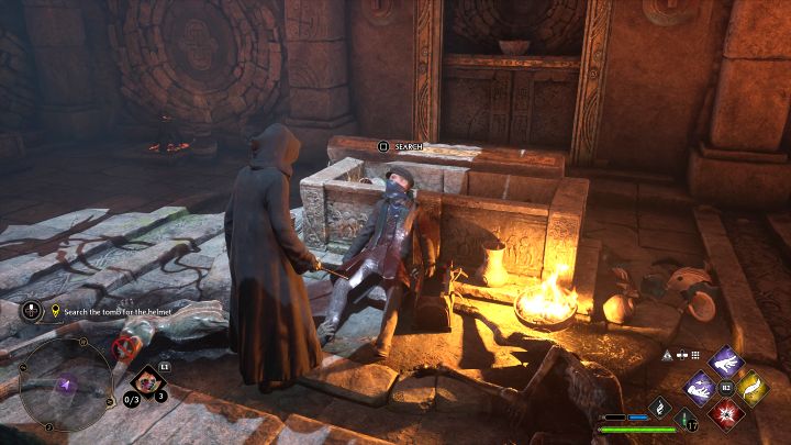 W nowej komnacie znajdziecie zwłoki - przeszukajcie je, a znajdziecie sygnet (Signet Ring) - Hogwarts Legacy: Hełm Urtkota (The Helm of Urtkot) - Hogwarts Legacy - poradnik do gry