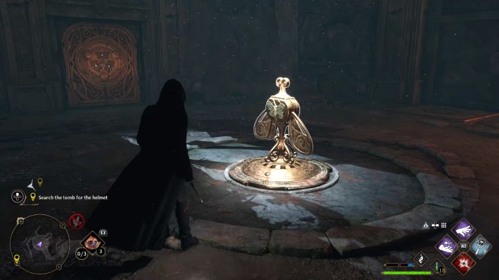 Po wygranej bitwie wyruszcie dalej, a dotrzecie do trzeciej zamkniętej bramy z ćmami - Hogwarts Legacy: Hełm Urtkota (The Helm of Urtkot) - Hogwarts Legacy - poradnik do gry