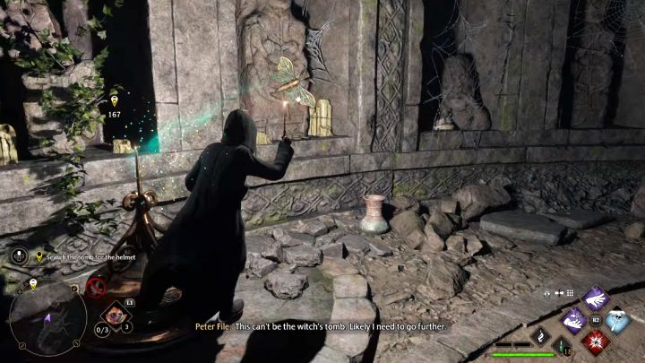 Główna ścieżka prowadzi do drugiej zamkniętej bramy z ćmami - Hogwarts Legacy: Hełm Urtkota (The Helm of Urtkot) - Hogwarts Legacy - poradnik do gry