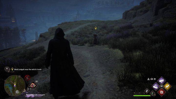 Lodgok będzie na Was czekał przy zachodnim wyjściu z Hogsmeade - Hogwarts Legacy: Hełm Urtkota (The Helm of Urtkot) - Hogwarts Legacy - poradnik do gry