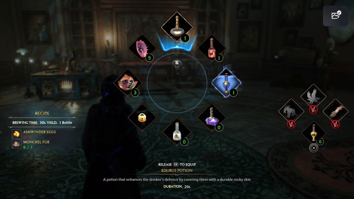 Zapiszcie stan gry żeby nie zmarnować przez przypadek pozyskanych 2 mikstur - Hogwarts Legacy: Zadanie Profesora Sharpa 1 (Professor Sharps Assignment 1) - Hogwarts Legacy - poradnik do gry