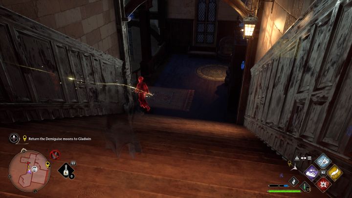 W dalszym ciągu musicie skradać się, tak więc nie wyłączajcie przedwcześnie kamuflażu - Hogwarts Legacy: Księżycowa niedola woźnego (The Caretakers Lunar Lament) - Hogwarts Legacy - poradnik do gry