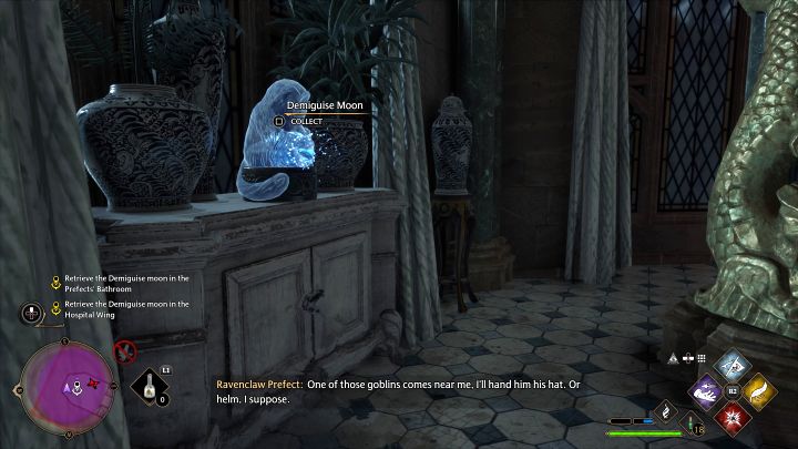 W dotarciu do sekretu mogą Wam pomagać zaczarowany kompas i ścieżka podróży pokazywana na mini-mapie - Hogwarts Legacy: Księżycowa niedola woźnego (The Caretakers Lunar Lament) - Hogwarts Legacy - poradnik do gry