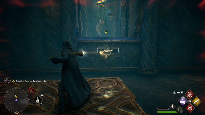 Wejdźcie na lewitującą platformę - Hogwarts Legacy: Próba Parsifala Rackhama (Percival Rackhams Trial) - Hogwarts Legacy - poradnik do gry