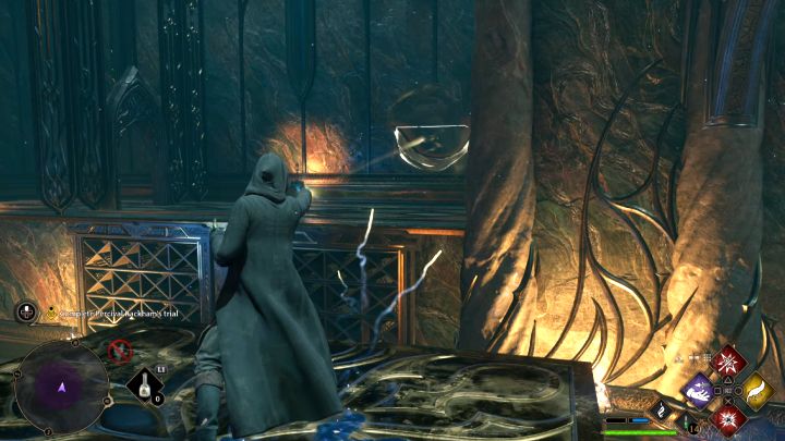 Ponownie użyjcie Accio, tym razem na zaczepie zlokalizowanym na wprost - Hogwarts Legacy: Próba Parsifala Rackhama (Percival Rackhams Trial) - Hogwarts Legacy - poradnik do gry