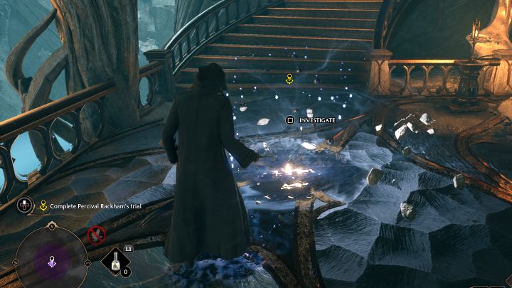 Dotrzyjcie do sali z brakującym fragmentem mostu - Hogwarts Legacy: Próba Parsifala Rackhama (Percival Rackhams Trial) - Hogwarts Legacy - poradnik do gry