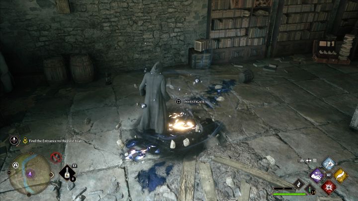 Powróćcie na parter wieży i znajdźcie krąg pradawnej magii - Hogwarts Legacy: Próba Parsifala Rackhama (Percival Rackhams Trial) - Hogwarts Legacy - poradnik do gry