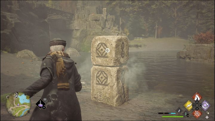 Zaklęcie, które pomoże Wam tego dokonać to Flipendo - Hogwarts Legacy: Północny Rejon Hogwartu - wszystkie Łamigłówki Merlina - Hogwarts Legacy - poradnik do gry