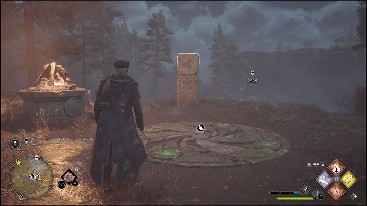 Po jej aktywowaniu zauważycie trzy kamienne, kwadratowe bloki - Hogwarts Legacy: Północny Rejon Hogwartu - wszystkie Łamigłówki Merlina - Hogwarts Legacy - poradnik do gry