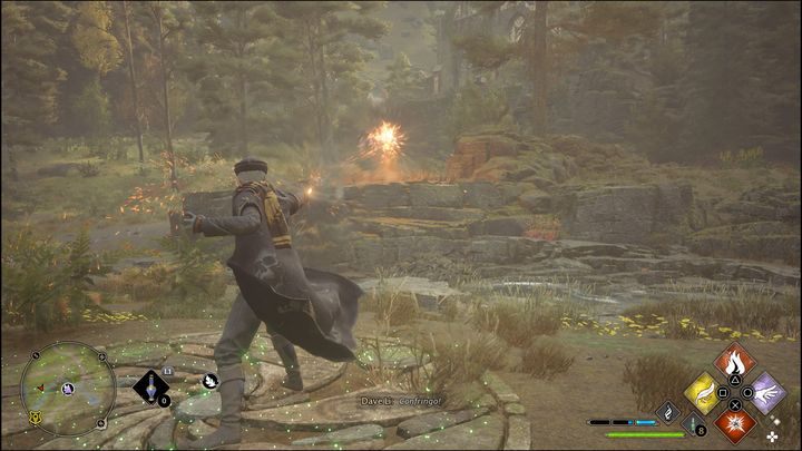 Zagadka ta będzie od Was wymagać rozpalenia trzech obiektów - Hogwarts Legacy: Północny Rejon Hogwartu - wszystkie Łamigłówki Merlina - Hogwarts Legacy - poradnik do gry