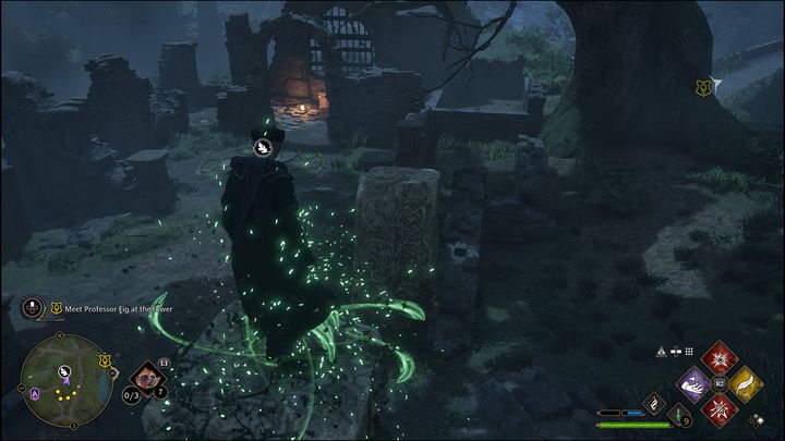 Gdy to zrobicie, wespnijcie się na jeden z nich - Hogwarts Legacy: Zakazany Las - wszystkie Łamigłówki Merlina - Hogwarts Legacy - poradnik do gry