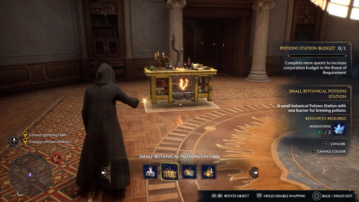 Wyczarujcie dowolne z małych stanowisk - Hogwarts Legacy: Pókój Życzeń (The Room of Requirement) - Hogwarts Legacy - poradnik do gry