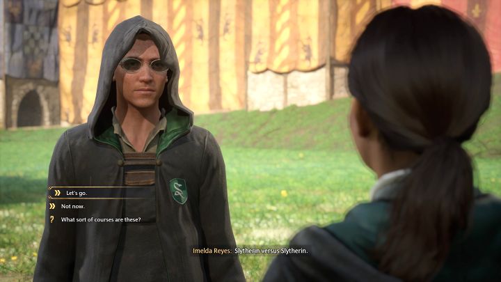 Boisko do Qudditcha znajduje się obok Hogwartu i Imedla jest jedną z uczennic - Hogwarts Legacy: Oblot (Flight Test) - Hogwarts Legacy - poradnik do gry