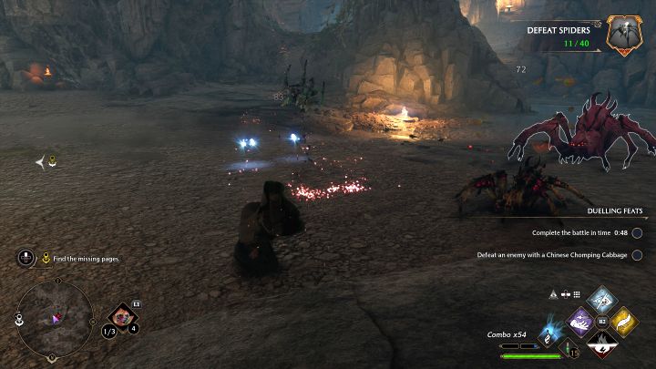 Na potrzeby przejścia przez grobowiec wybierajcie ścieżki prowadzące w lewo - Hogwarts Legacy: Spoczynek Jackdawa (Jackdaws Rest) - Hogwarts Legacy - poradnik do gry