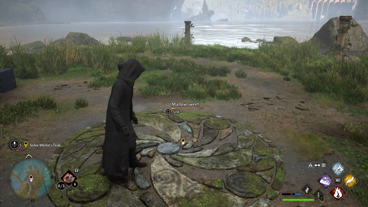 Podejdźcie do okręgu na ziemi i poświęćcie 1 sztukę malwy - Hogwarts Legacy: Łamigłówki Merlina (Trials of Merlin) - Hogwarts Legacy - poradnik do gry