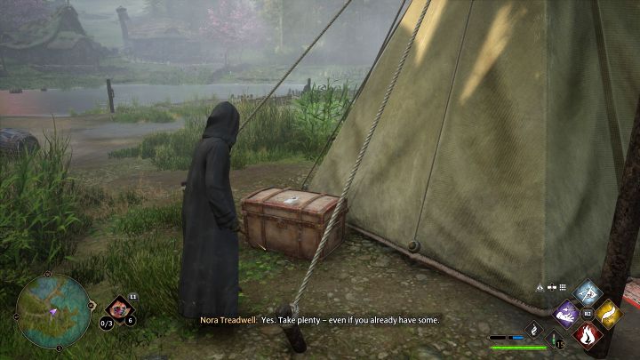 Uratowana kobieta to Nora Treadwell i będziecie jej mogli pomóc w rozwiązaniu zagadki Merlina - Hogwarts Legacy: Łamigłówki Merlina (Trials of Merlin) - Hogwarts Legacy - poradnik do gry