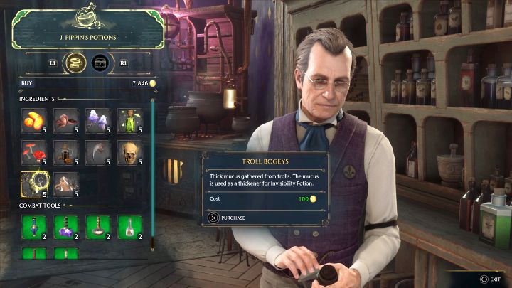 Jeśli macie problemy z pokonywaniem trolli, to możecie skorzystać z alternatywnej metody - odwiedźcie sklep Eliksiry J - Hogwarts Legacy: Jak zdobyć smarki trolla (Troll Bogeys)? - Hogwarts Legacy - poradnik do gry
