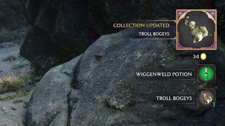 Pamiętajcie o tym żeby zabierać loot pozostawiany przez zabite trolle, bo nie jest on automatycznie dodawany do inwentarza - Hogwarts Legacy: Jak zdobyć smarki trolla (Troll Bogeys)? - Hogwarts Legacy - poradnik do gry