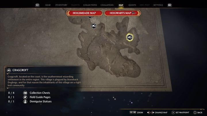 Mapa światy (Highlandy) w grze Dziedzictwo Hogwartu ma pionową strukturę - Hogwarts Legacy: Jak dotrzeć do południowych Highlandów? - Hogwarts Legacy - poradnik do gry