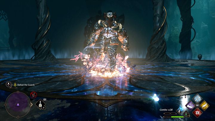 Obrońca Myślodsiewni (Pensieve Guardian) to wielki ożywiony posąg - boss z głównej fabuły - Hogwarts Legacy: Jak pokonać bossa Obrońca Myślodsiewni (Pensieve Guardian)? - Hogwarts Legacy - poradnik do gry