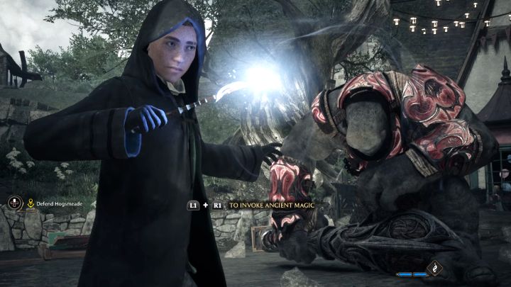 Po pozbawieniu trolla całego paska energii musicie go dobić - Hogwarts Legacy: Jak pokonać bossa Troll w zbroi (Armoured Troll)? - Hogwarts Legacy - poradnik do gry