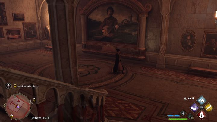 Od razu skorzystajcie z zaklęcia - kamfulaż ma nieograniczony czas działania i nie zużywa on żadnej energii - Hogwarts Legacy: Sekrety działu Ksiąg Zakazanych (Secrets of the Restricted Section) - Hogwarts Legacy - poradnik do gry