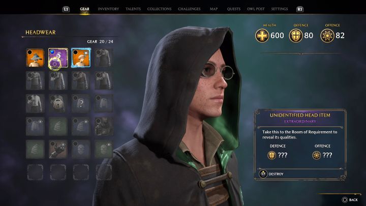 Niezidentyfikowanych przedmiotów nie możecie zakładać, ale trafiają one do inwentarza - Hogwarts Legacy: Jak identyfikować przedmioty (Identify Items)? - Hogwarts Legacy - poradnik do gry