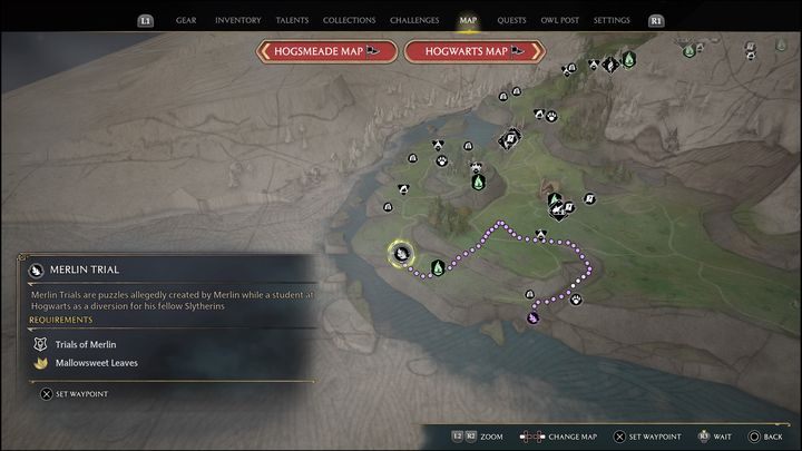 Link do mapy: Merlin Trial #13 (Feldcroft Region) - Hogwarts Legacy: Region Feldcroft - wszystkie Łamigłówki Merlina - Hogwarts Legacy - poradnik do gry