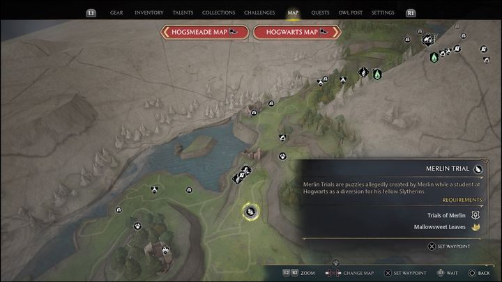 Link do mapy: Merlin Trial #12 (Feldcroft Region) - Hogwarts Legacy: Region Feldcroft - wszystkie Łamigłówki Merlina - Hogwarts Legacy - poradnik do gry