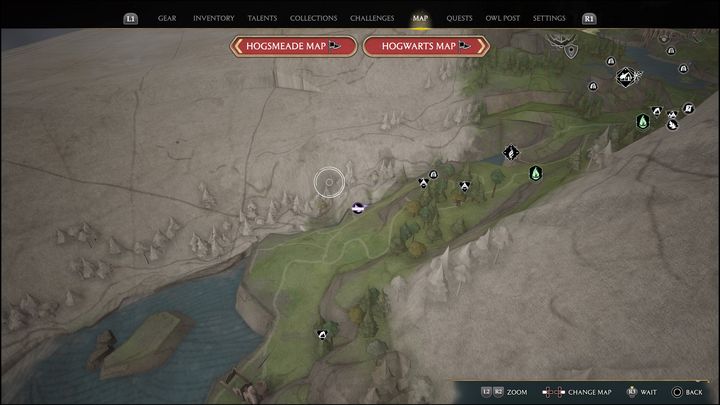 Link do mapy: Merlin Trial #11 (Feldcroft Region) - Hogwarts Legacy: Region Feldcroft - wszystkie Łamigłówki Merlina - Hogwarts Legacy - poradnik do gry