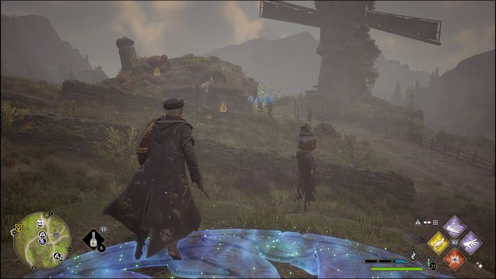 Próba polega na zniszczeniu mniejszych kulistych obiektów, które znajdują się na piedestałach, łącznie będzie ich dziewięć - Hogwarts Legacy: Region Feldcroft - wszystkie Łamigłówki Merlina - Hogwarts Legacy - poradnik do gry