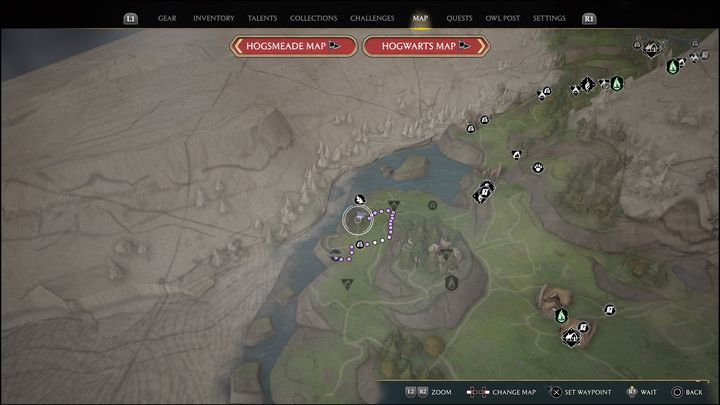 Link do mapy: Merlin Trial - Feldcroft Region #5 - Hogwarts Legacy: Region Feldcroft - wszystkie Łamigłówki Merlina - Hogwarts Legacy - poradnik do gry