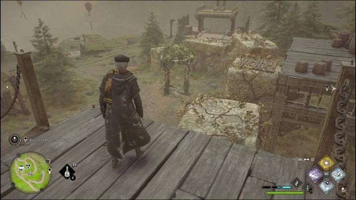 Dostaniecie się do niego wchodząc po schodach - Hogwarts Legacy: Region Feldcroft - wszystkie Łamigłówki Merlina - Hogwarts Legacy - poradnik do gry