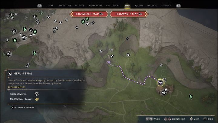 Link do mapy: Merlin Trial - Cragcroftshire #3 - Hogwarts Legacy: Cragcroftshire - wszystkie Łamigłówki Merlina - Hogwarts Legacy - poradnik do gry