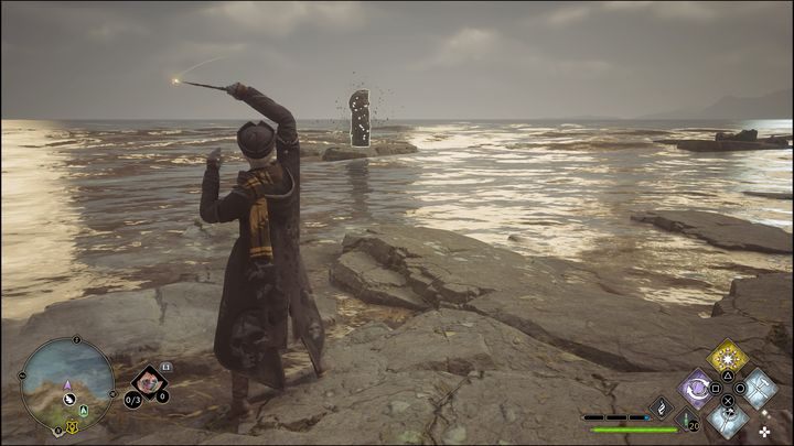 Tym razem do ukończenia próby wymagane będzie czar Reparo - Hogwarts Legacy: Wybrzeże Clagmar - wszystkie Łamigłówki Merlina - Hogwarts Legacy - poradnik do gry