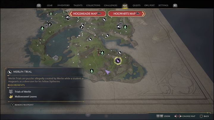 Link do mapy: Merlin Trial - Cragmal Coast #3 - Hogwarts Legacy: Wybrzeże Clagmar - wszystkie Łamigłówki Merlina - Hogwarts Legacy - poradnik do gry